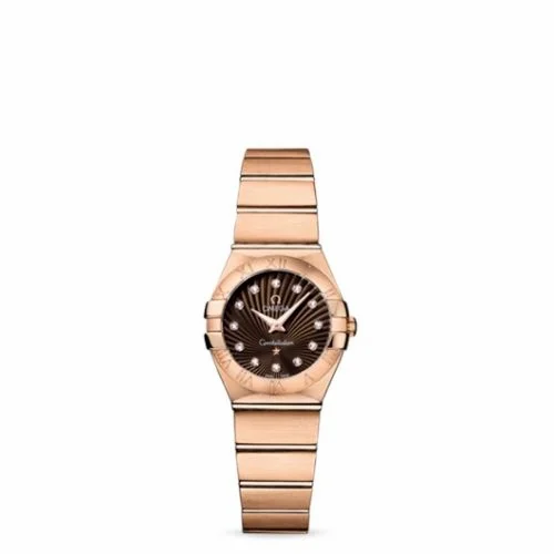 Omega Constellation Quartz 24 Brushed Red Gold / Brown Supernova 123.50.24.60.63.001 (12350246063001)